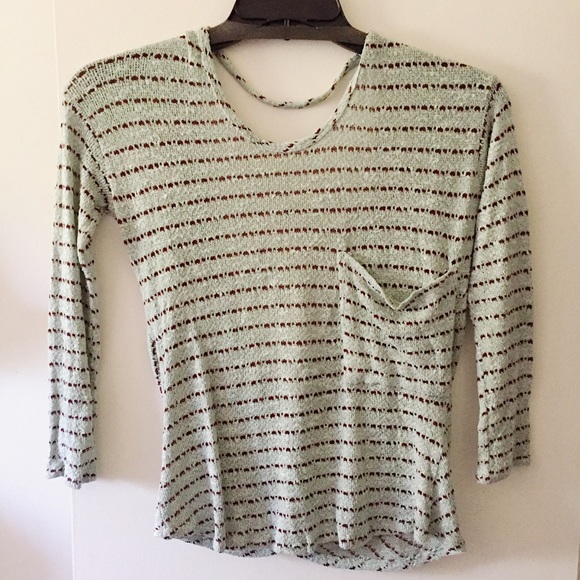 FREE PEOPLE open back slouch sweater top S /Small - Picture 1 of 2